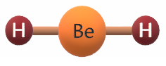 شكل جزيء BeH2
